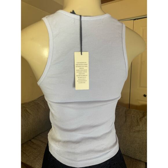 Daydreamer Ribbed Cropped Sun Graphic top Size Small NWT - Picture 2 of 5